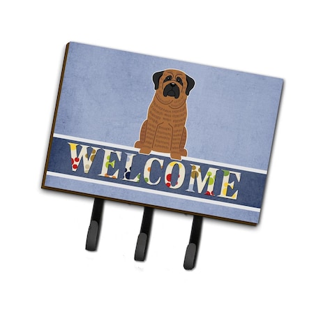 Carolines Treasures Mastiff Brindle Welcome Leash or Key Holder BB5596TH68